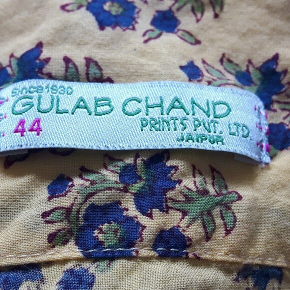 GULAB chand jaipur Indian Summer print Size L - Picture 2 of 7
